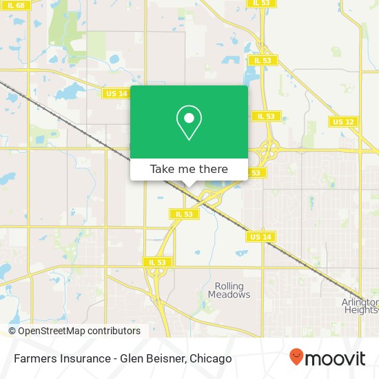 Mapa de Farmers Insurance - Glen Beisner