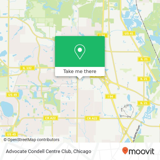 Mapa de Advocate Condell Centre Club