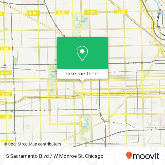 Mapa de S Sacramento Blvd / W Monroe St