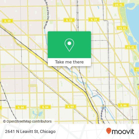 2641 N Leavitt St map
