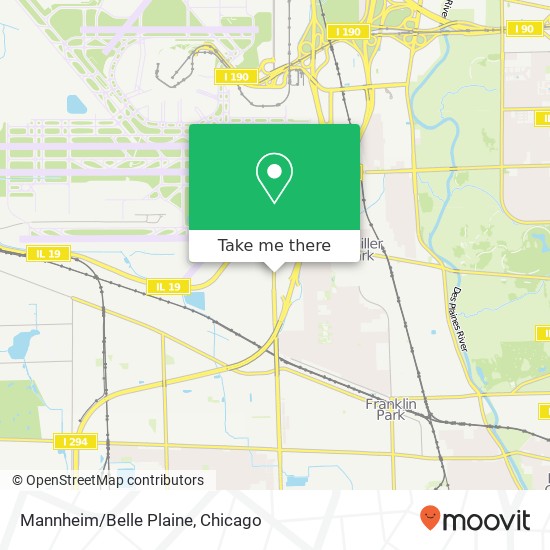 Mapa de Mannheim/Belle Plaine