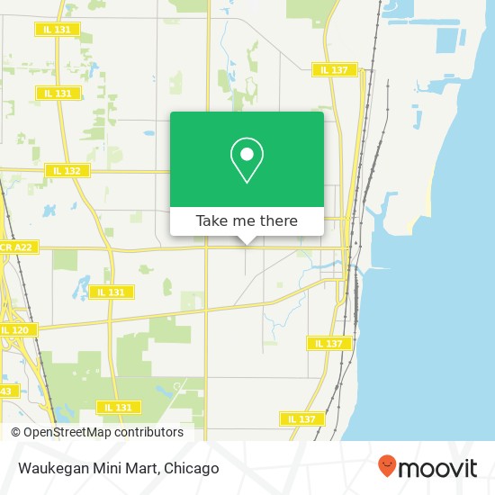 Waukegan Mini Mart map