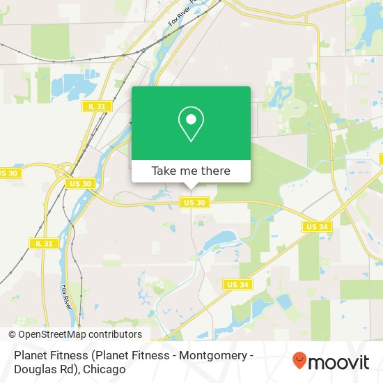 Mapa de Planet Fitness (Planet Fitness - Montgomery - Douglas Rd)