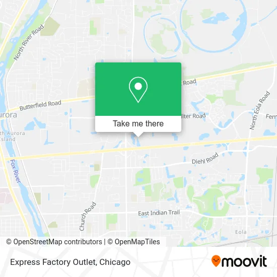Express Factory Outlet map