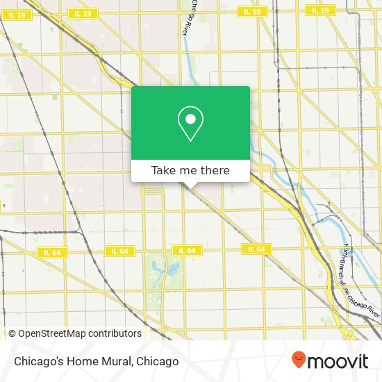 Mapa de Chicago's Home Mural