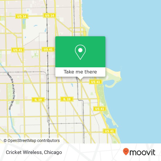 Mapa de Cricket Wireless