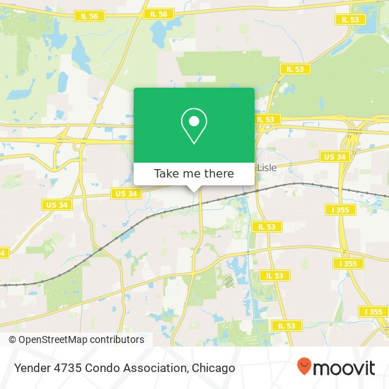 Yender 4735 Condo Association map