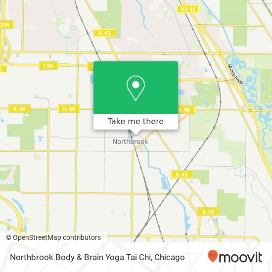 Northbrook Body & Brain Yoga Tai Chi map