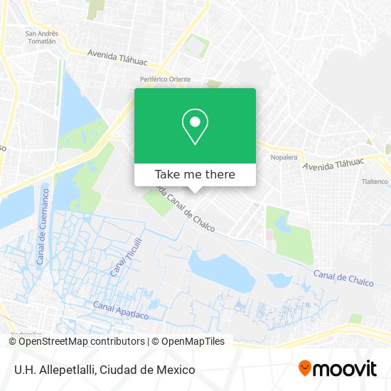 Mapa de U.H. Allepetlalli