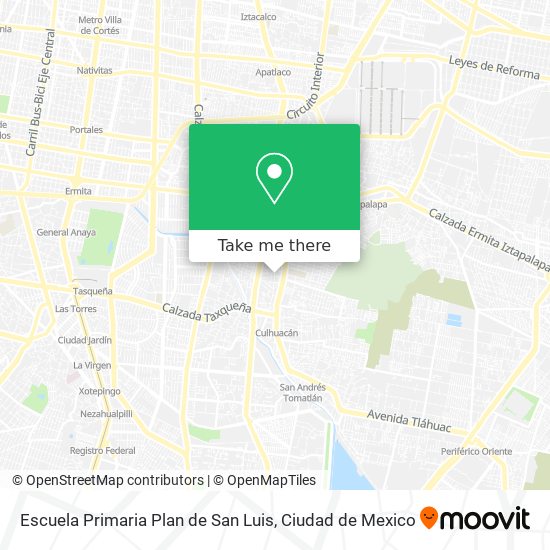 Mapa de Escuela Primaria Plan de San Luis