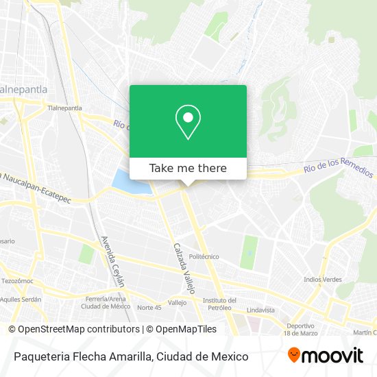 Paqueteria Flecha Amarilla map