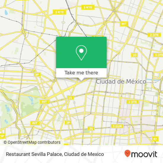 Restaurant Sevilla Palace map