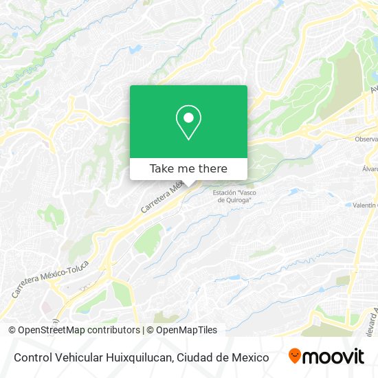 Control Vehicular Huixquilucan map