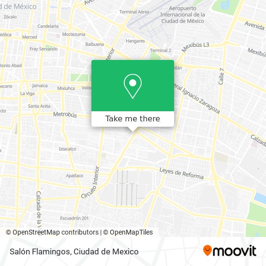 Salón Flamingos map