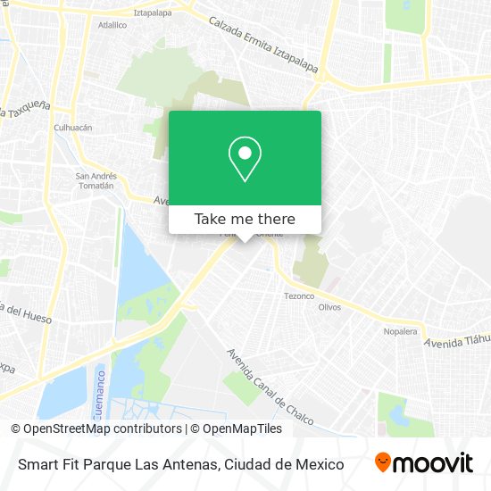 Smart Fit Parque Las Antenas map