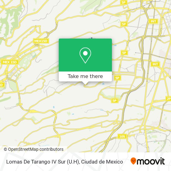 Mapa de Lomas De Tarango IV Sur (U.H)