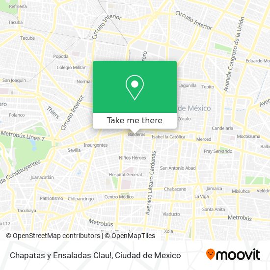Mapa de Chapatas y Ensaladas Clau!