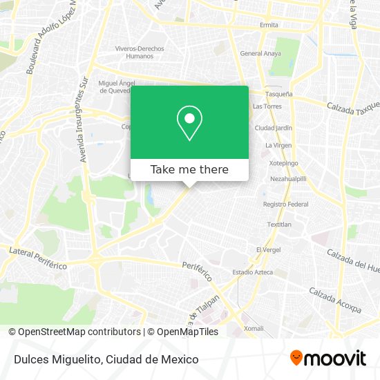 Dulces Miguelito map