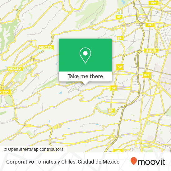 Corporativo Tomates y Chiles map