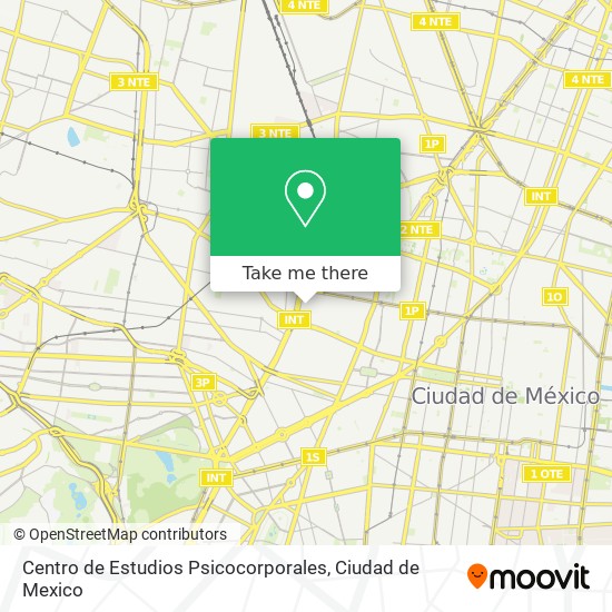 Mapa de Centro de Estudios Psicocorporales