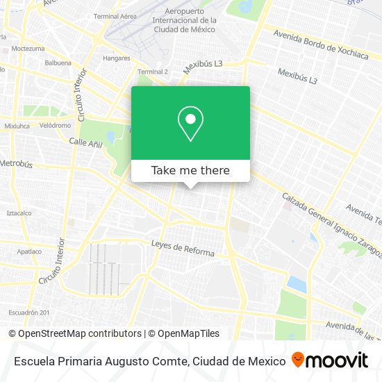 Mapa de Escuela Primaria Augusto Comte