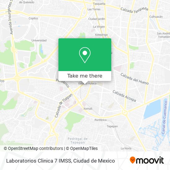 Mapa de Laboratorios Clinica 7 IMSS