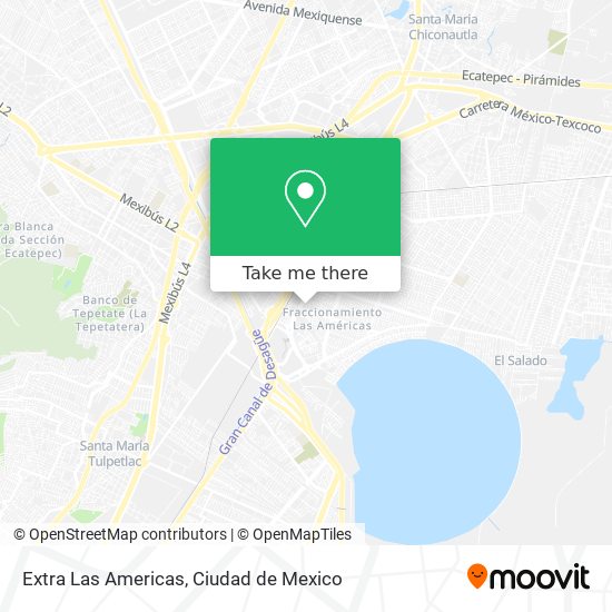 Extra Las Americas map