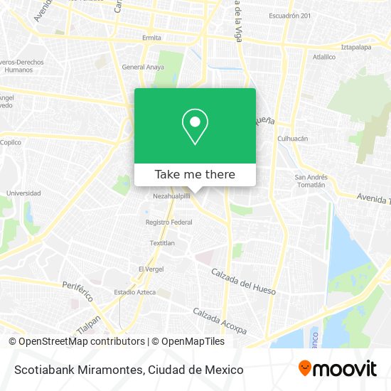 Mapa de Scotiabank Miramontes