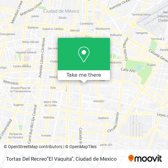 Tortas Del Recreo”El Vaquita” map