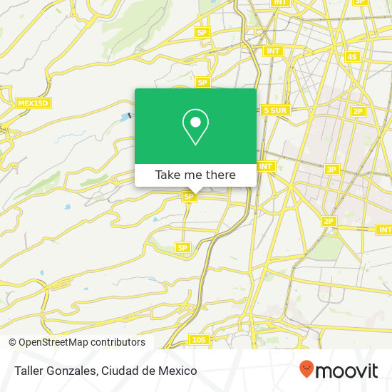 Taller Gonzales map