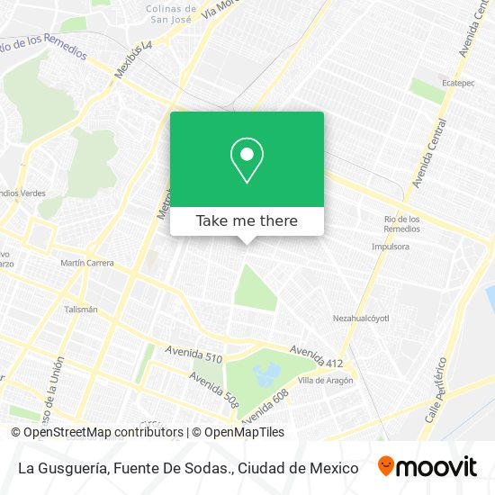 La Gusguería, Fuente De Sodas. map
