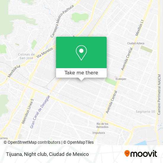 Tijuana, Night club map