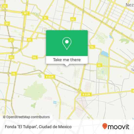 Fonda "El Tulipan" map