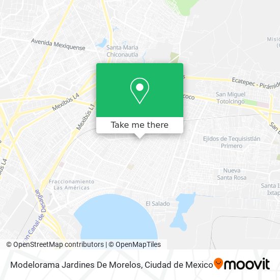 Mapa de Modelorama Jardines De Morelos
