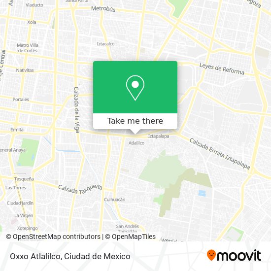 Oxxo Atlalilco map