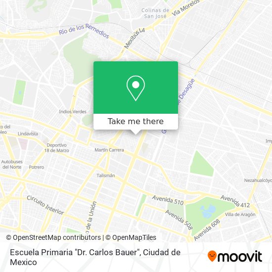 Mapa de Escuela Primaria "Dr. Carlos Bauer"