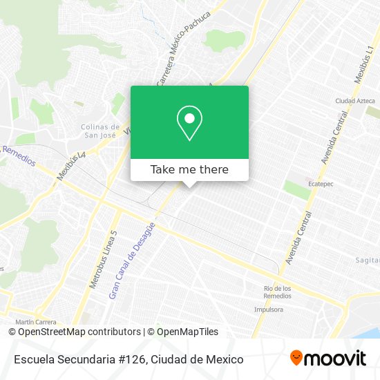 Mapa de Escuela Secundaria #126