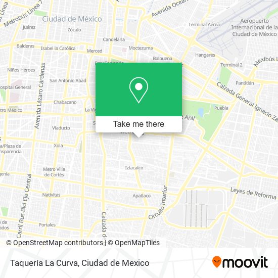 Taquería La Curva map