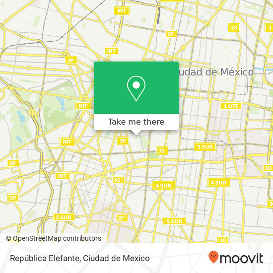 República Elefante map