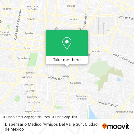Dispensario Medico "Amigos Del Valle Sur" map