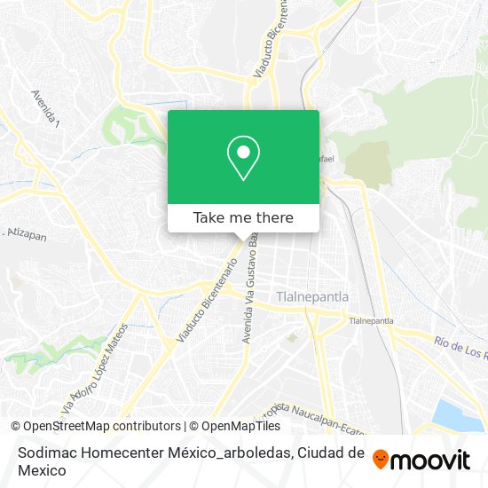 Sodimac Homecenter México_arboledas map