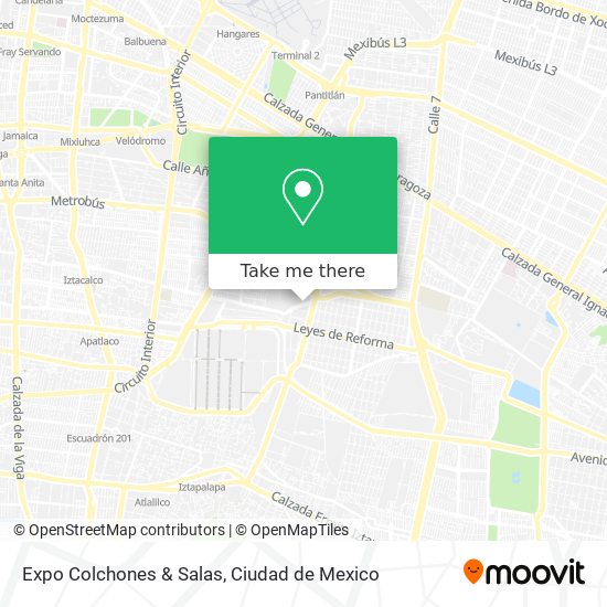 Expo Colchones & Salas map