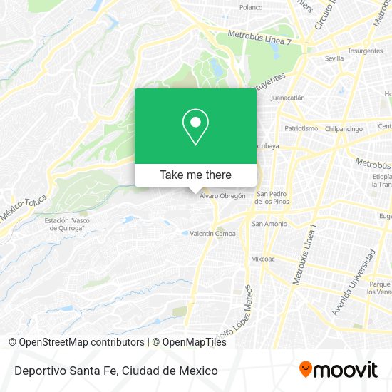 Deportivo Santa Fe map