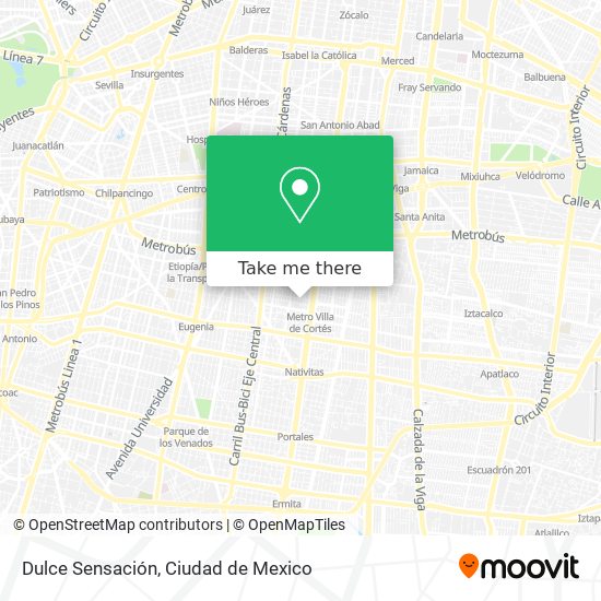Dulce Sensación map