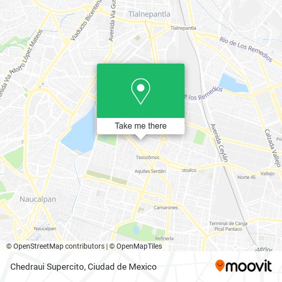 Chedraui Supercito map