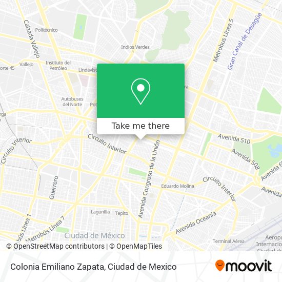 Colonia Emiliano Zapata map