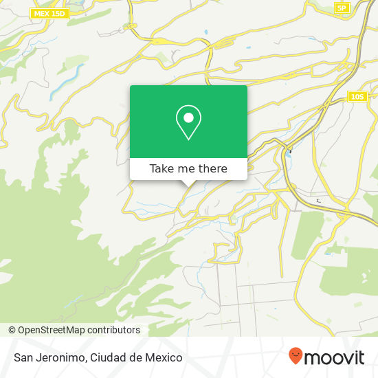 San Jeronimo map