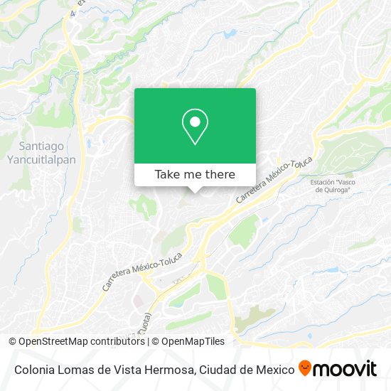 Colonia Lomas de Vista Hermosa map