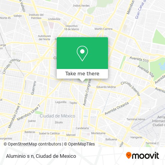 Mapa de Aluminio  s n