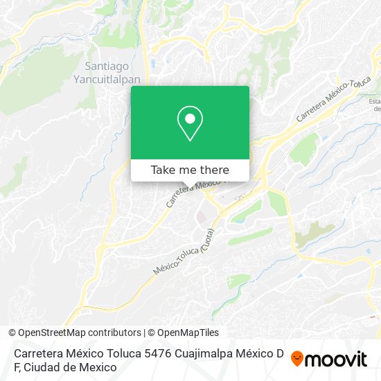 Carretera México Toluca 5476 Cuajimalpa  México D F map